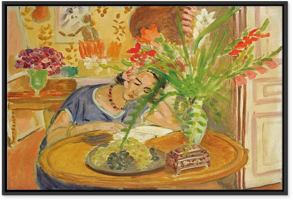 Paveikslas Henri Matisse - Moteris su gladiolėmis