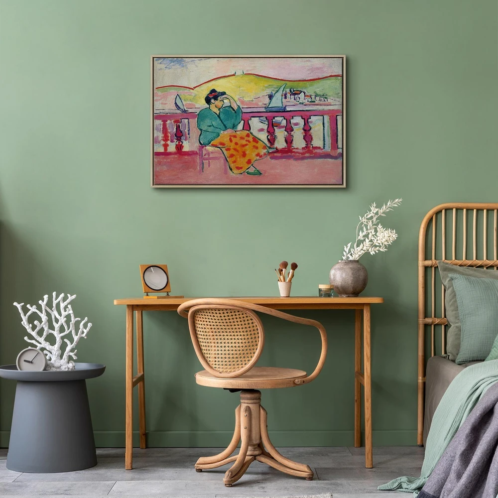 Paveikslas Henri Matisse - Moteris terasoje