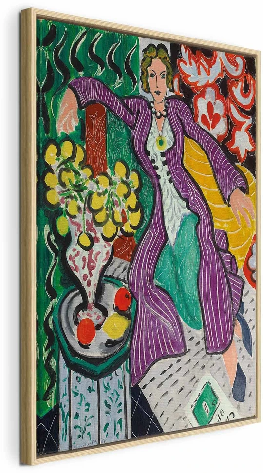 Paveikslas Henri Matisse - Moteris violetiniu paltu