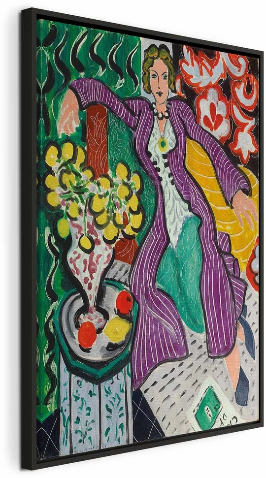 Paveikslas Henri Matisse - Moteris violetiniu paltu