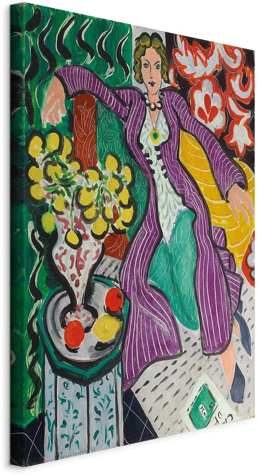 Paveikslas Henri Matisse - Moteris violetiniu paltu