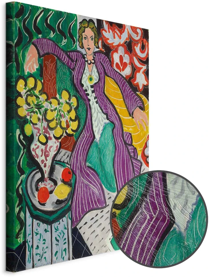 Paveikslas Henri Matisse - Moteris violetiniu paltu