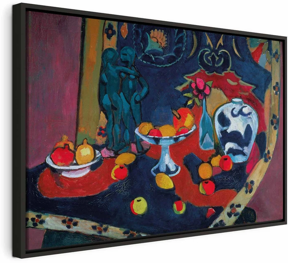 Paveikslas Henri Matisse - Natiurmortas su vaisiais ir bronzine statulėle