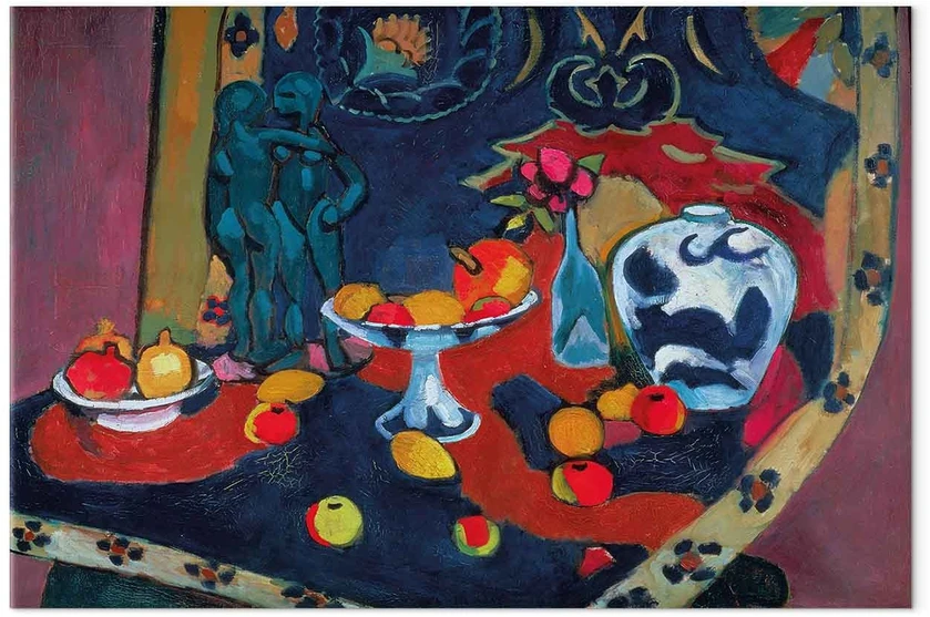 Paveikslas Henri Matisse - Natiurmortas su vaisiais ir bronzine statulėle