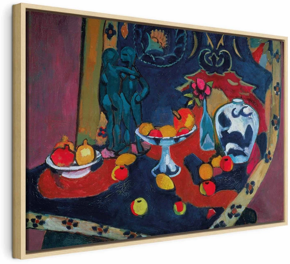 Paveikslas Henri Matisse - Natiurmortas su vaisiais ir bronzine statulėle