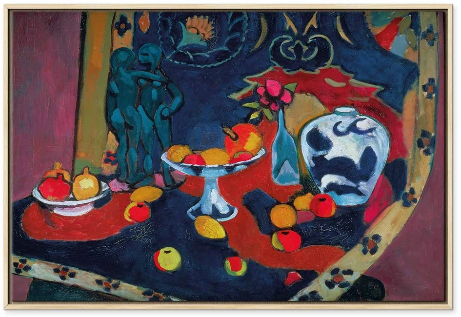 Paveikslas Henri Matisse - Natiurmortas su vaisiais ir bronzine statulėle