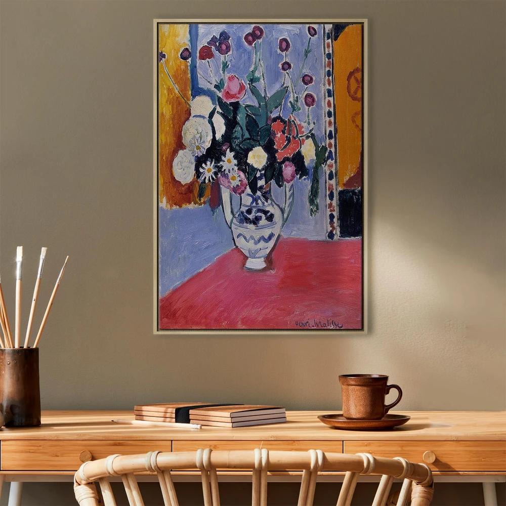 Paveikslas Henri Matisse - Puokštė dviejų ąsų vazoje