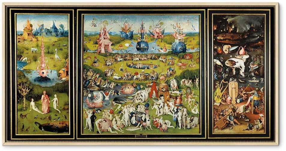 Paveikslas Hieronymus Bosch - Žemiškųjų malonumų sodas