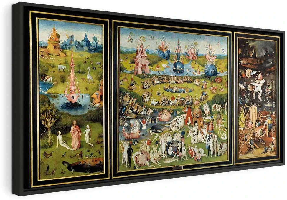 Paveikslas Hieronymus Bosch - Žemiškųjų malonumų sodas