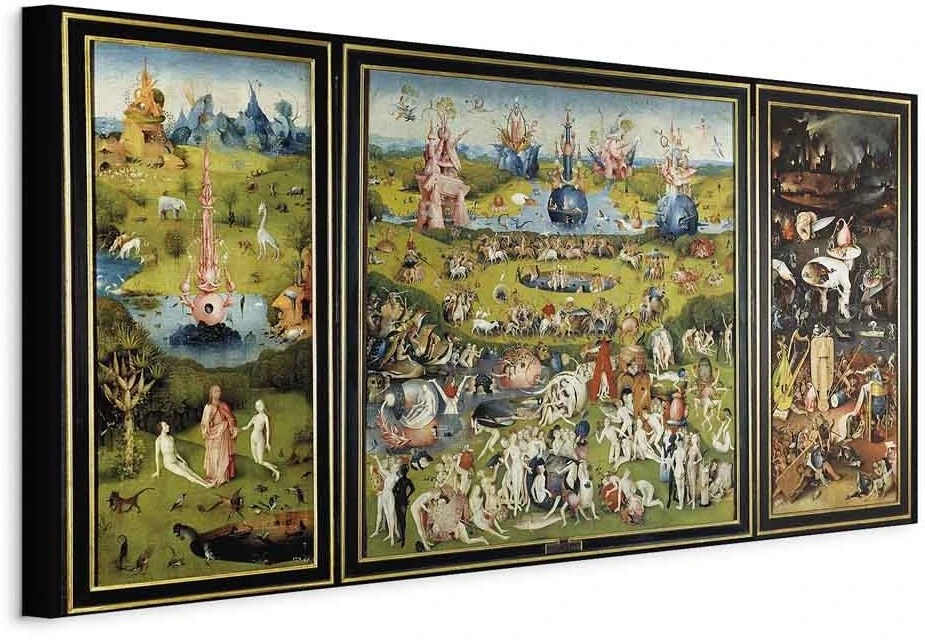 Paveikslas Hieronymus Bosch - Žemiškųjų malonumų sodas