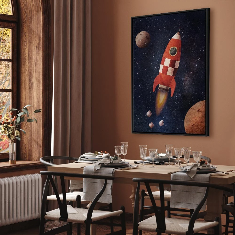 Paveikslas Į nežinomybę su raketa