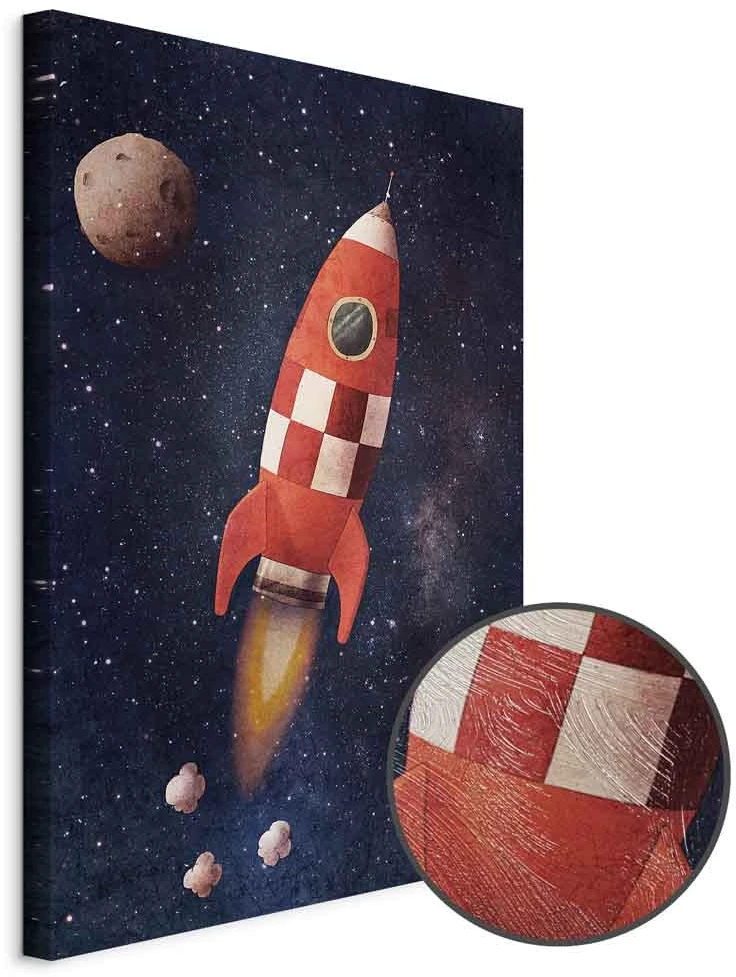Paveikslas Į nežinomybę su raketa