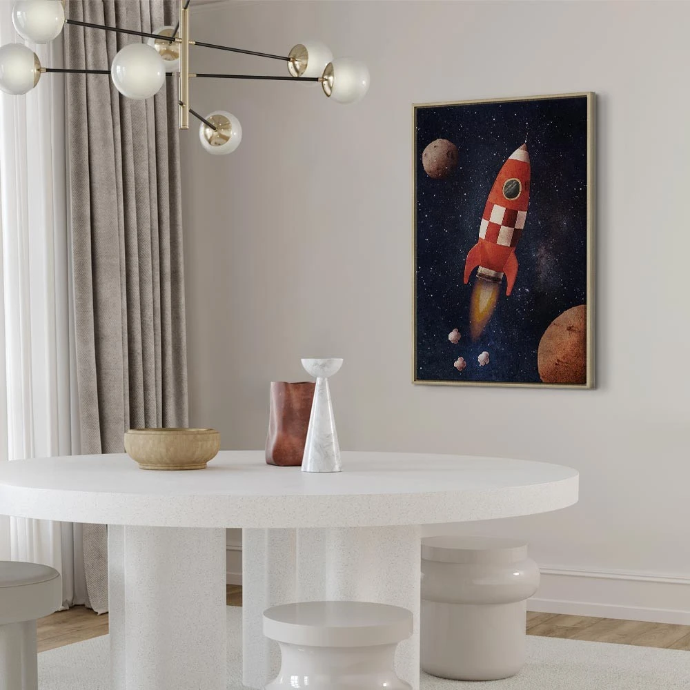 Paveikslas Į nežinomybę su raketa