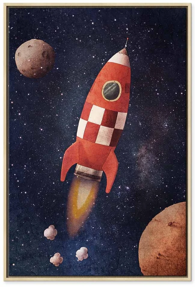 Paveikslas Į nežinomybę su raketa