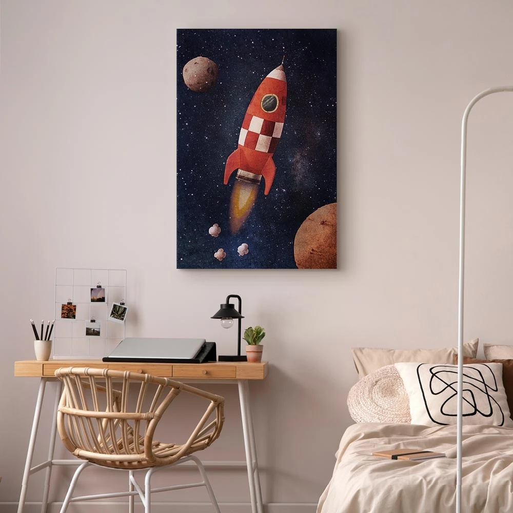 Paveikslas Į nežinomybę su raketa