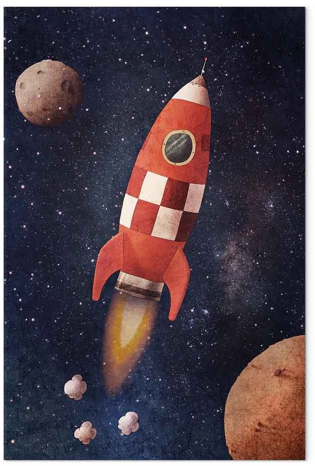 Paveikslas Į nežinomybę su raketa