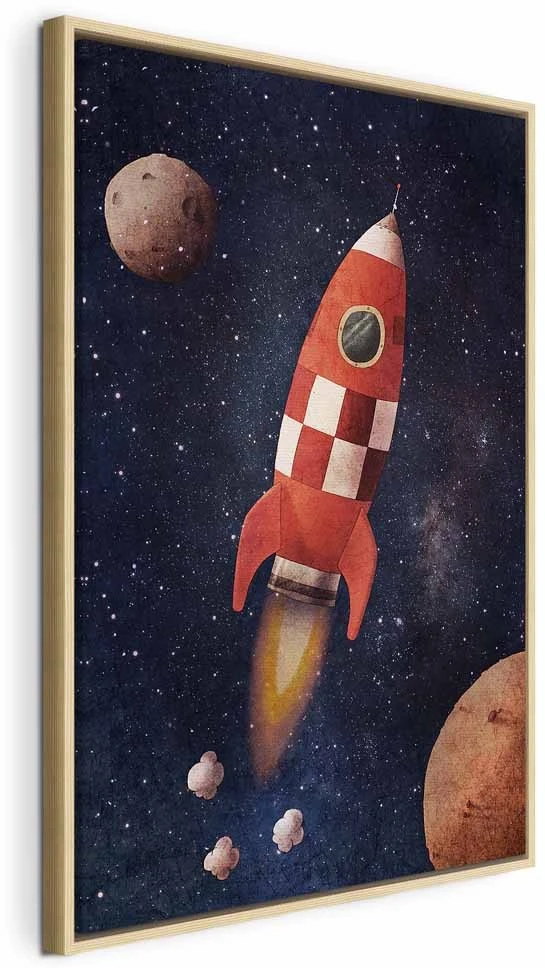 Paveikslas Į nežinomybę su raketa