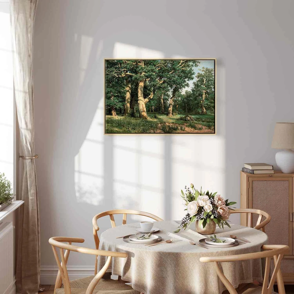 Paveikslas Ivan Shishkin - Ąžuolų miškas