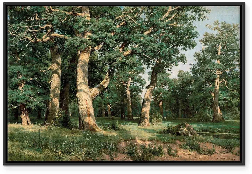 Paveikslas Ivan Shishkin - Ąžuolų miškas