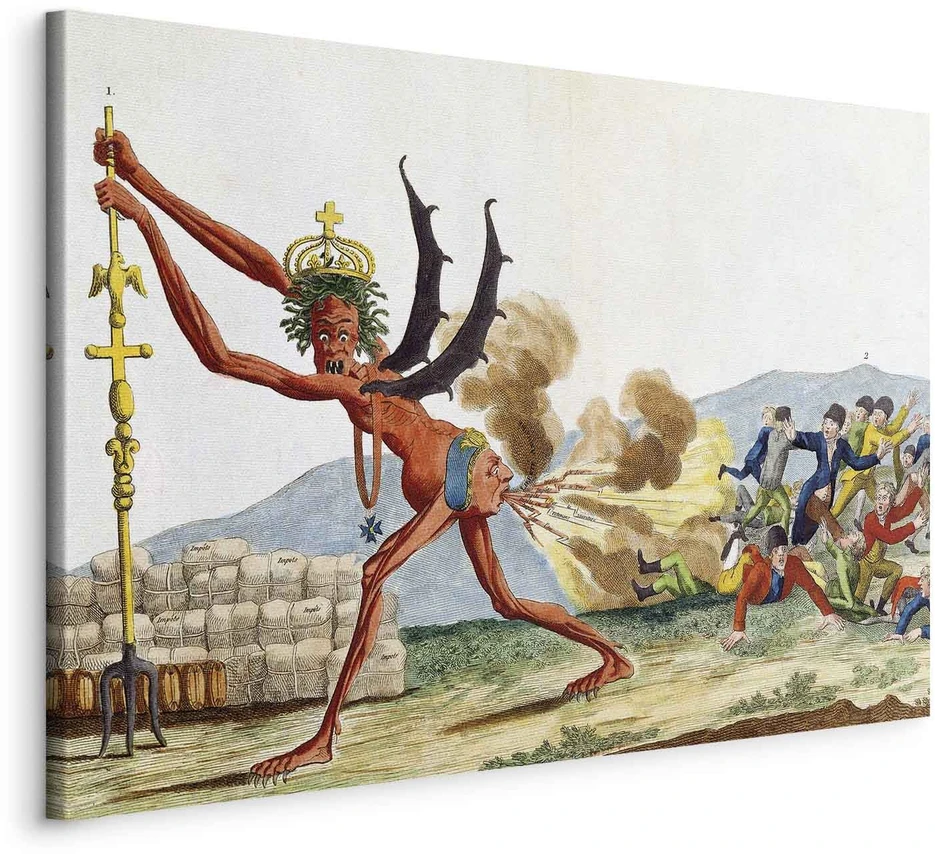 Paveikslas Jacques Louis David - Anglijos valdžios karikatūra