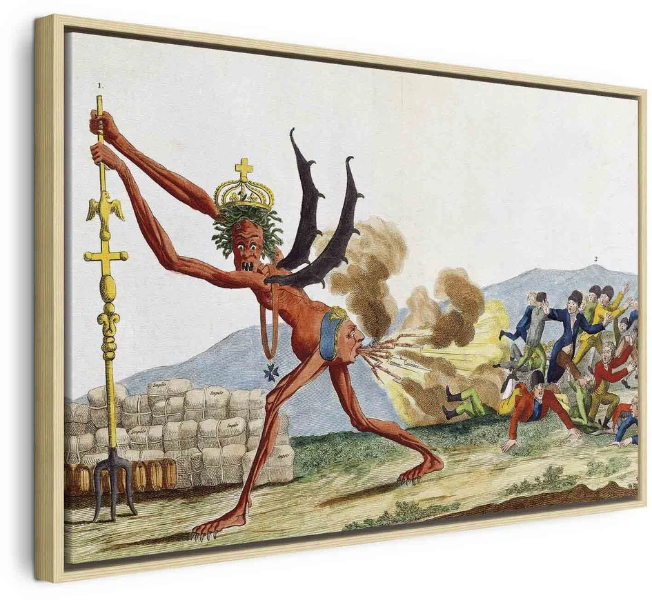 Paveikslas Jacques Louis David - Anglijos valdžios karikatūra