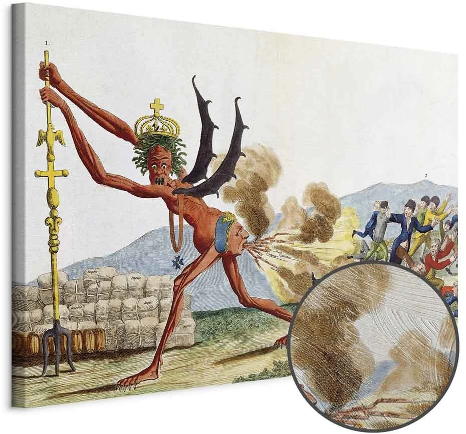 Paveikslas Jacques Louis David - Anglijos valdžios karikatūra