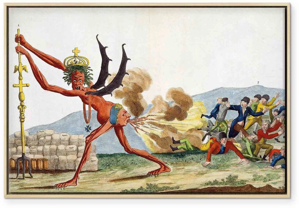Paveikslas Jacques Louis David - Anglijos valdžios karikatūra