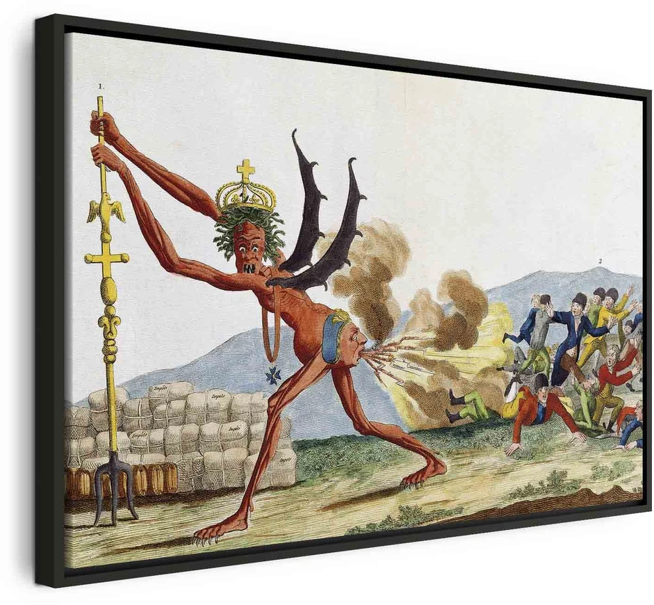 Paveikslas Jacques Louis David - Anglijos valdžios karikatūra