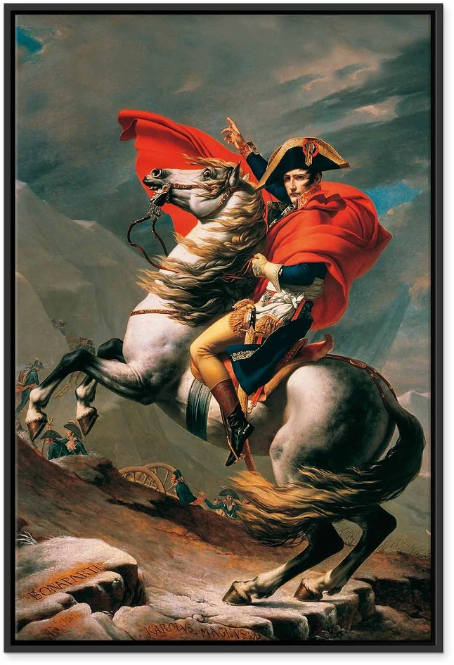 Paveikslas Jacques Louis David - Napoleonas kerta Alpes