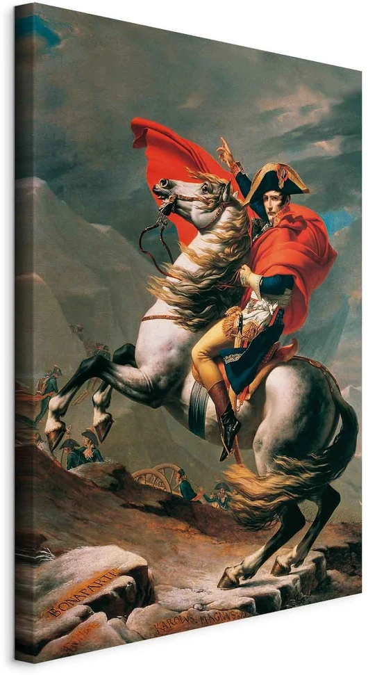 Paveikslas Jacques Louis David - Napoleonas kerta Alpes