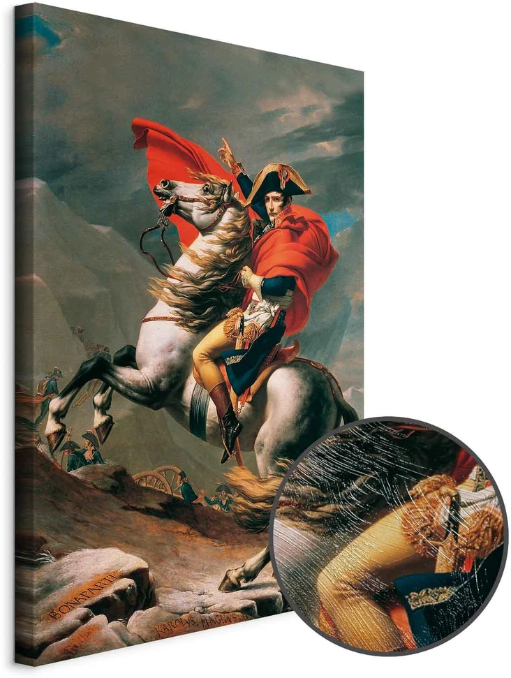 Paveikslas Jacques Louis David - Napoleonas kerta Alpes