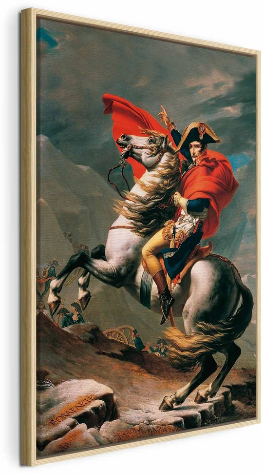 Paveikslas Jacques Louis David - Napoleonas kerta Alpes