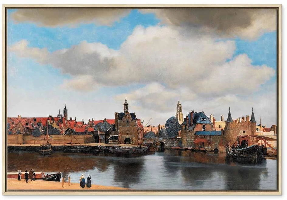 Paveikslas Jan Vermeer - Delfto vaizdas