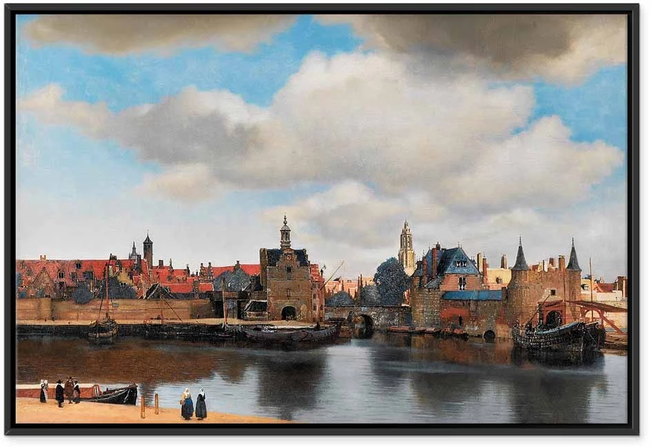 Paveikslas Jan Vermeer - Delfto vaizdas