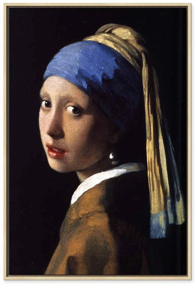 Paveikslas Jan Vermeer - Mergina su perlo auskaru