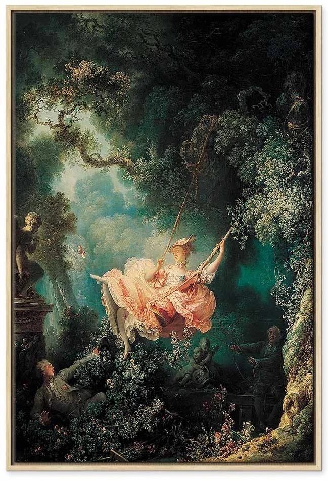 Paveikslas Jean Honoré Fragonard - Sūpynės