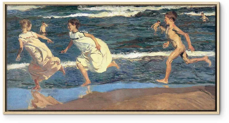 Paveikslas Joaquín Sorolla y Bastida - Bėgimas paplūdimiu