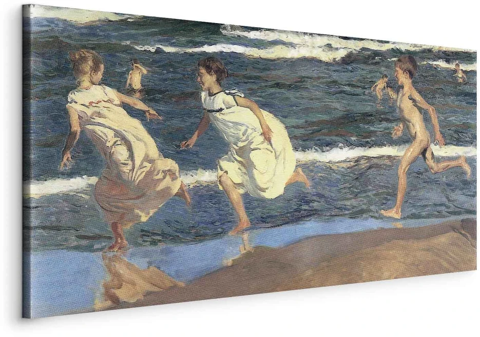 Paveikslas Joaquín Sorolla y Bastida - Bėgimas paplūdimiu
