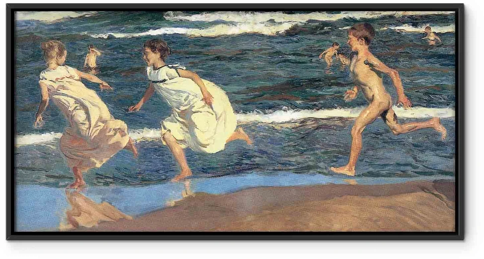 Paveikslas Joaquín Sorolla y Bastida - Bėgimas paplūdimiu