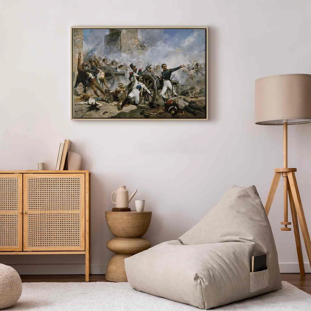Paveikslas Joaquín Sorolla y Bastida - Pedro Velarde y Santillán mirtis ginant Monteleón artilerijos kareivines