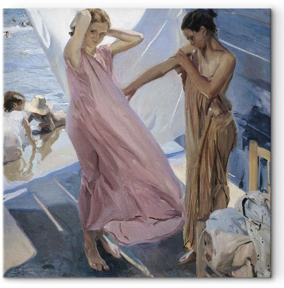 Paveikslas Joaquín Sorolla y Bastida - Po maudynių, Valensija