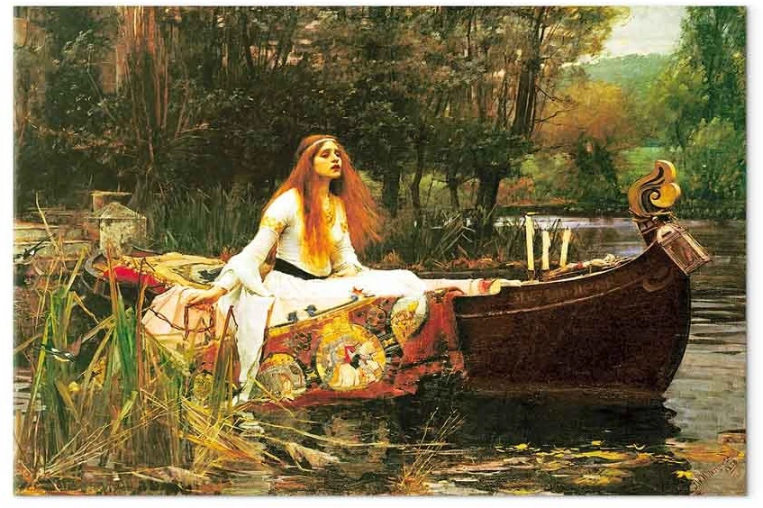 Paveikslas John William Waterhouse - Šaloto dama