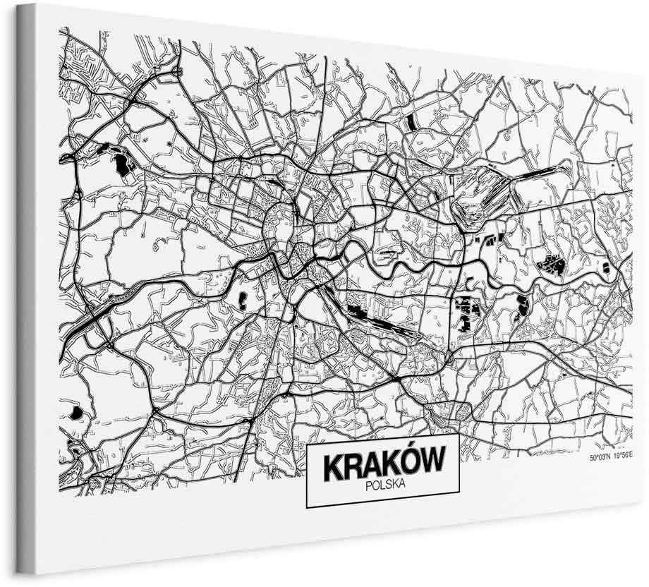 Paveikslas Krokuvos miesto planas