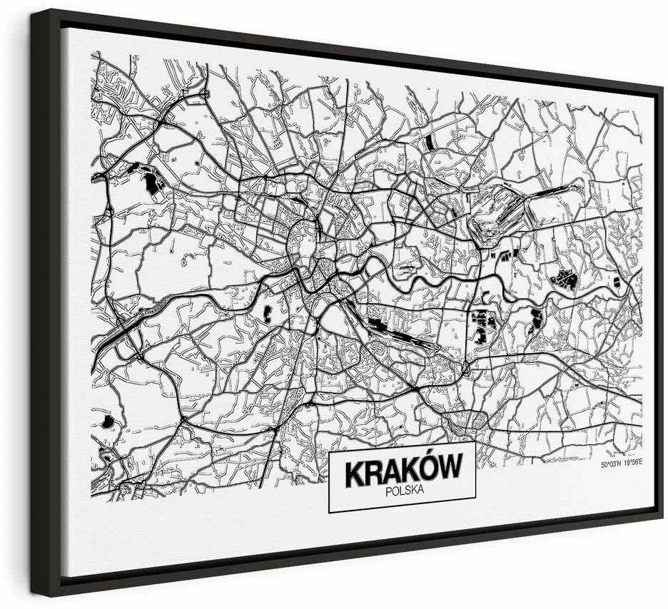 Paveikslas Krokuvos miesto planas