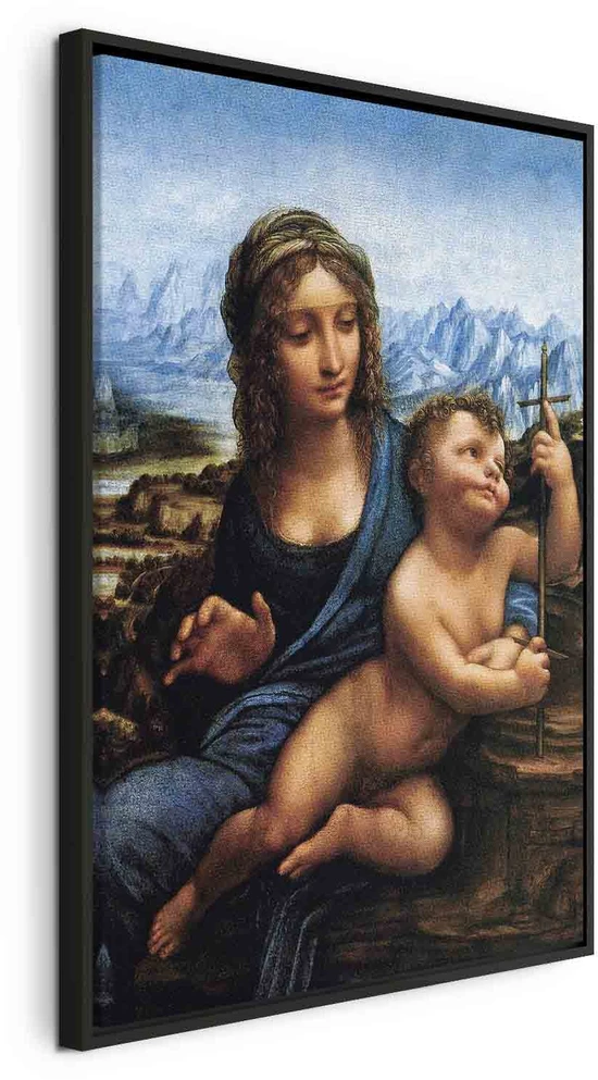Paveikslas Leonardo da Vinci - Madona su verpste