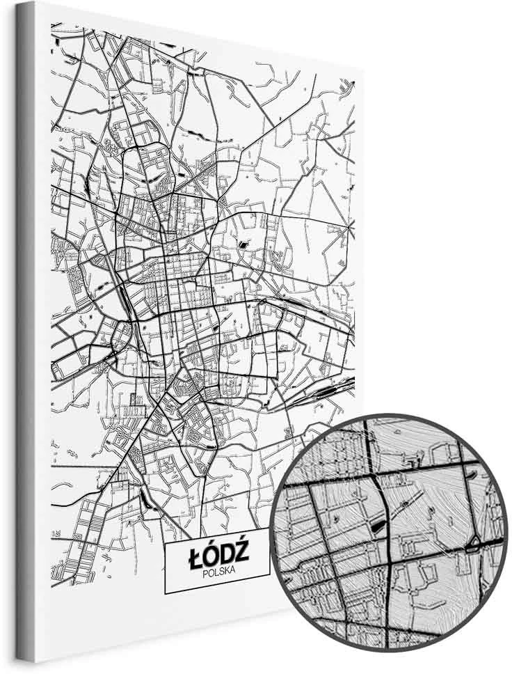 Paveikslas Lodzės miesto planas