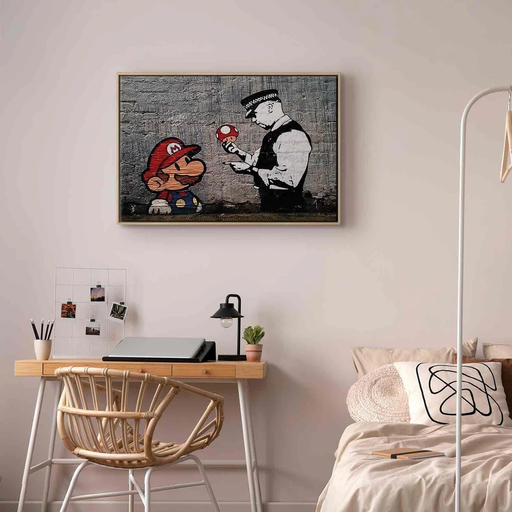 Paveikslas Mario ir policininkas (Banksy)