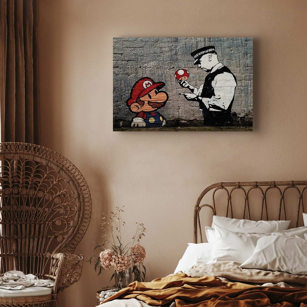 Paveikslas Mario ir policininkas (Banksy)