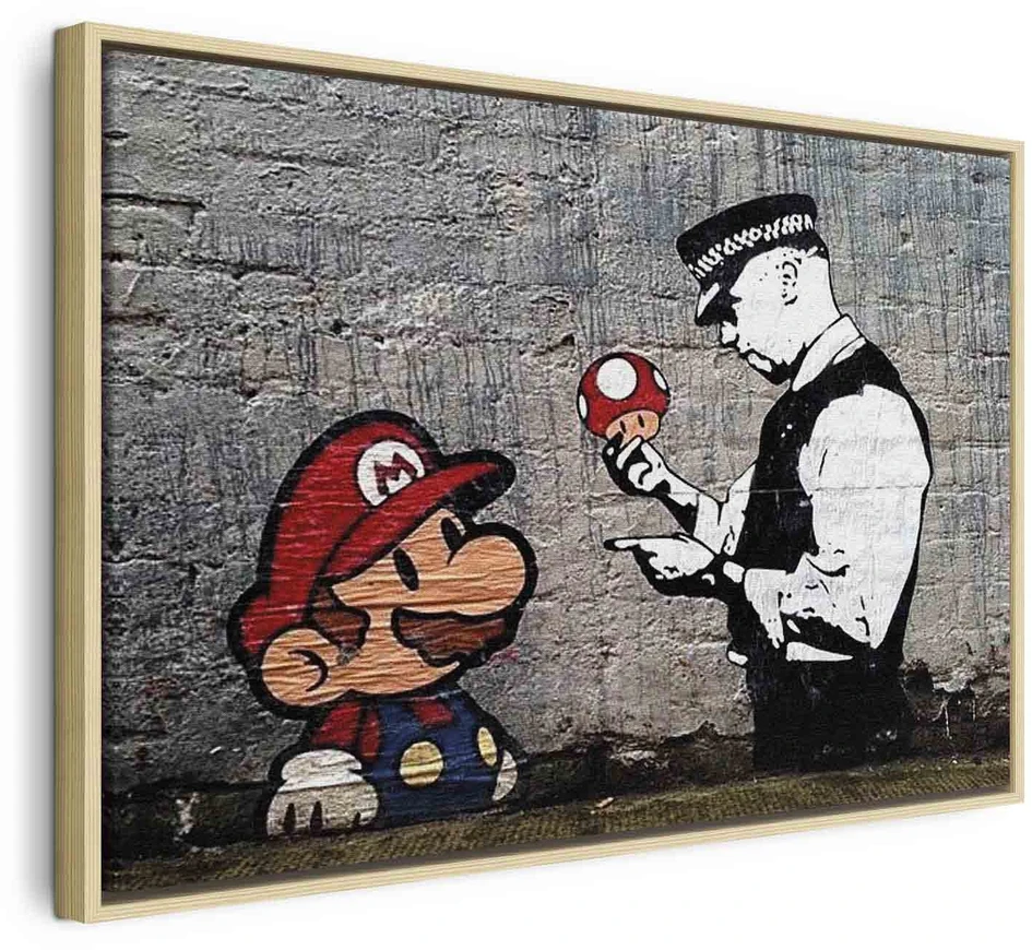 Paveikslas Mario ir policininkas (Banksy)