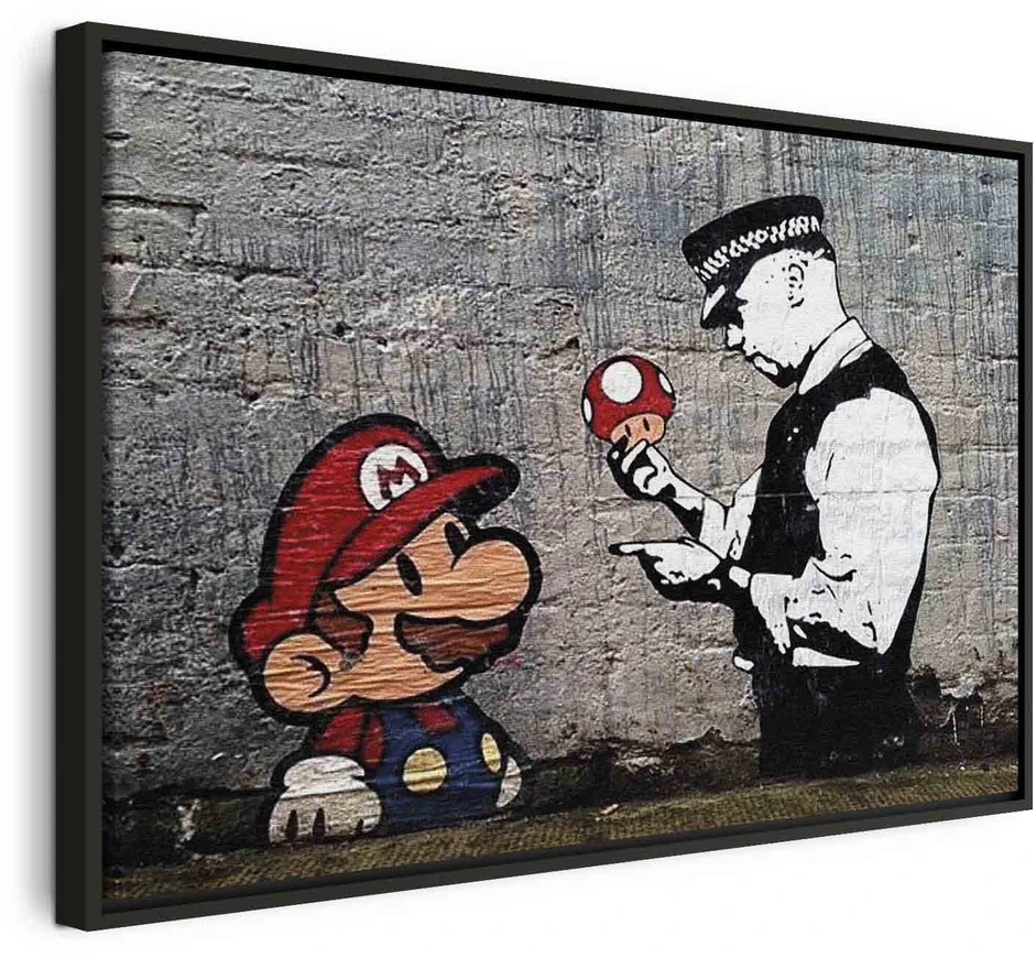 Paveikslas Mario ir policininkas (Banksy)